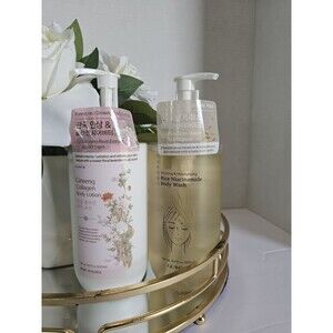 Glamfox Rice Niacinamide Body Wash & Ginseng Collagen Lotion Set 16.9 fl oz
